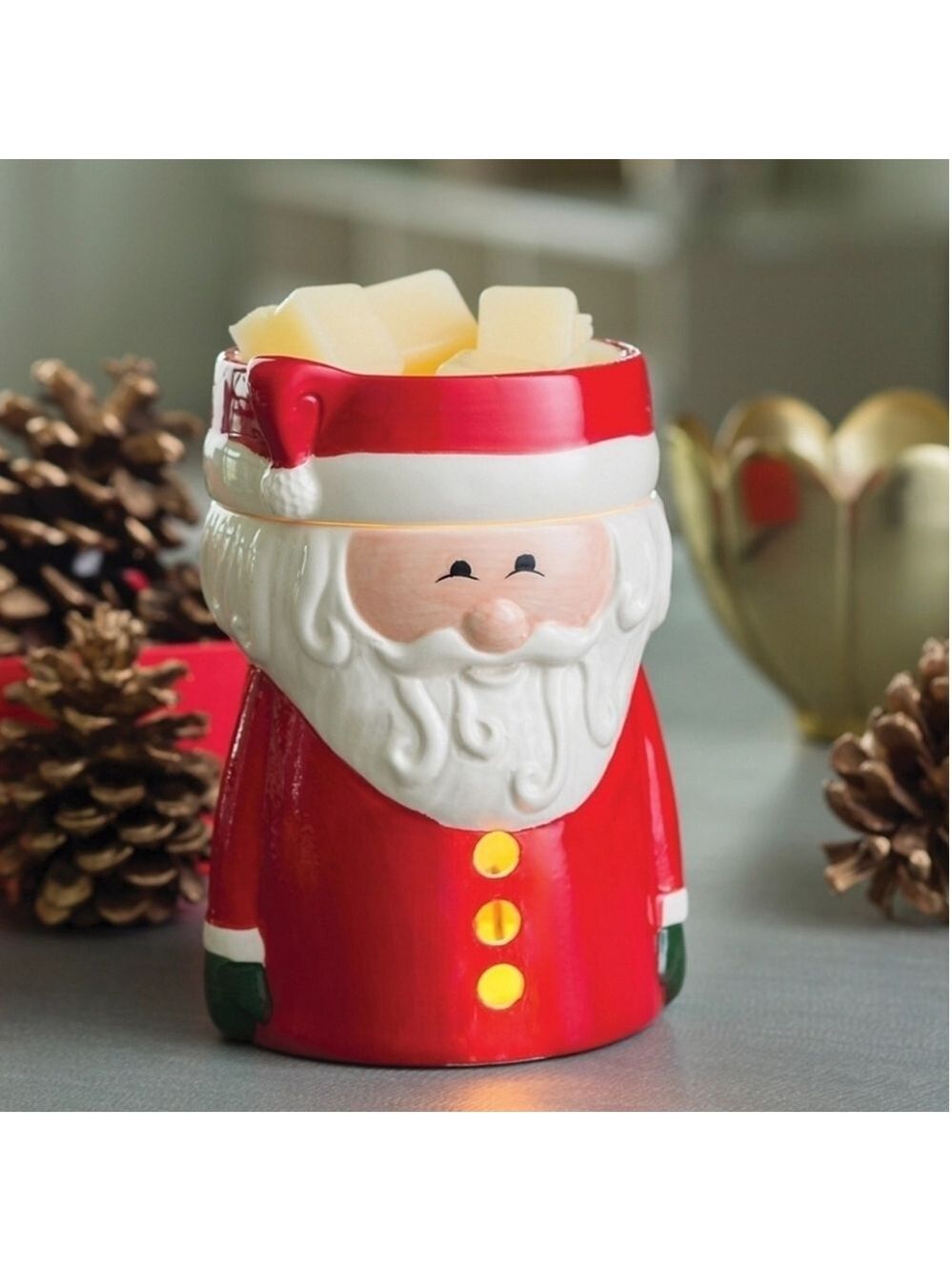 SANTA CLAUS Electric Illumination Fragrance Warmer for Fragrant Wax Melts NWT